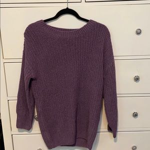 Long Purple Sweater
